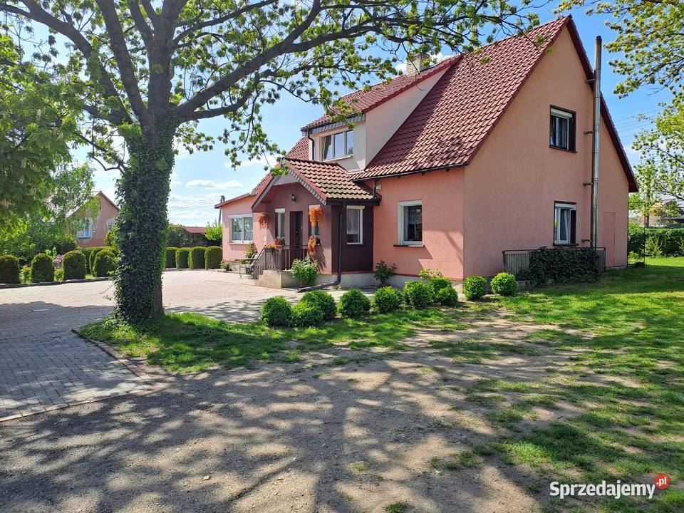 Dom duże garaż asfalt Szymanowice