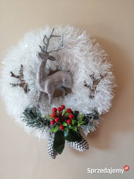 Wianek świąteczny na drzwi Ozdoby Katowice