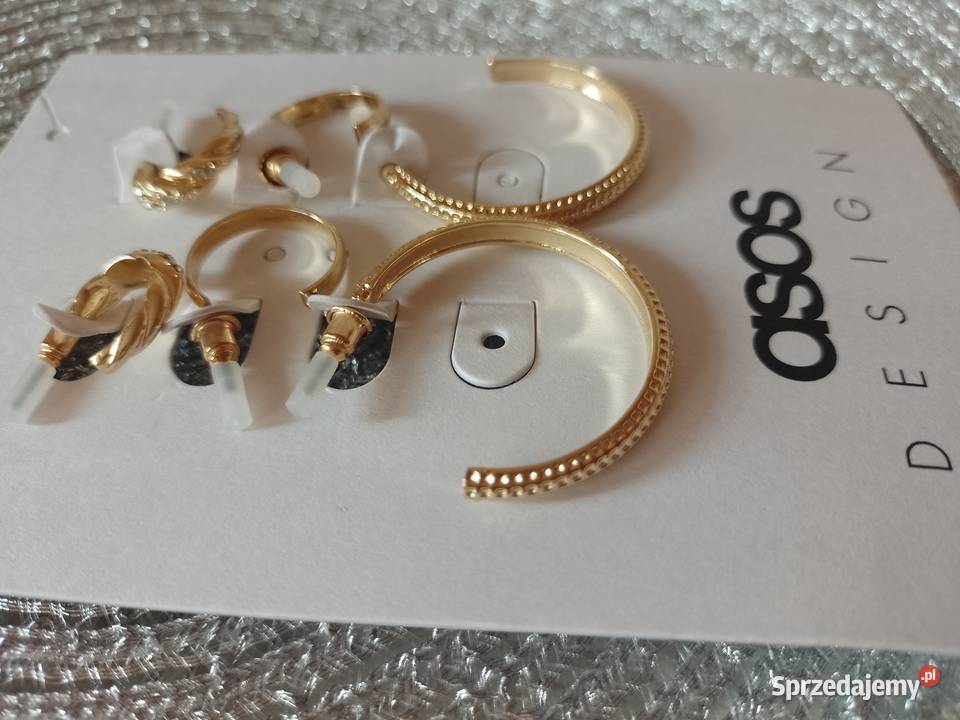 ASOS3 pary kolczyków zestaw Kolczyki koła z Kraków