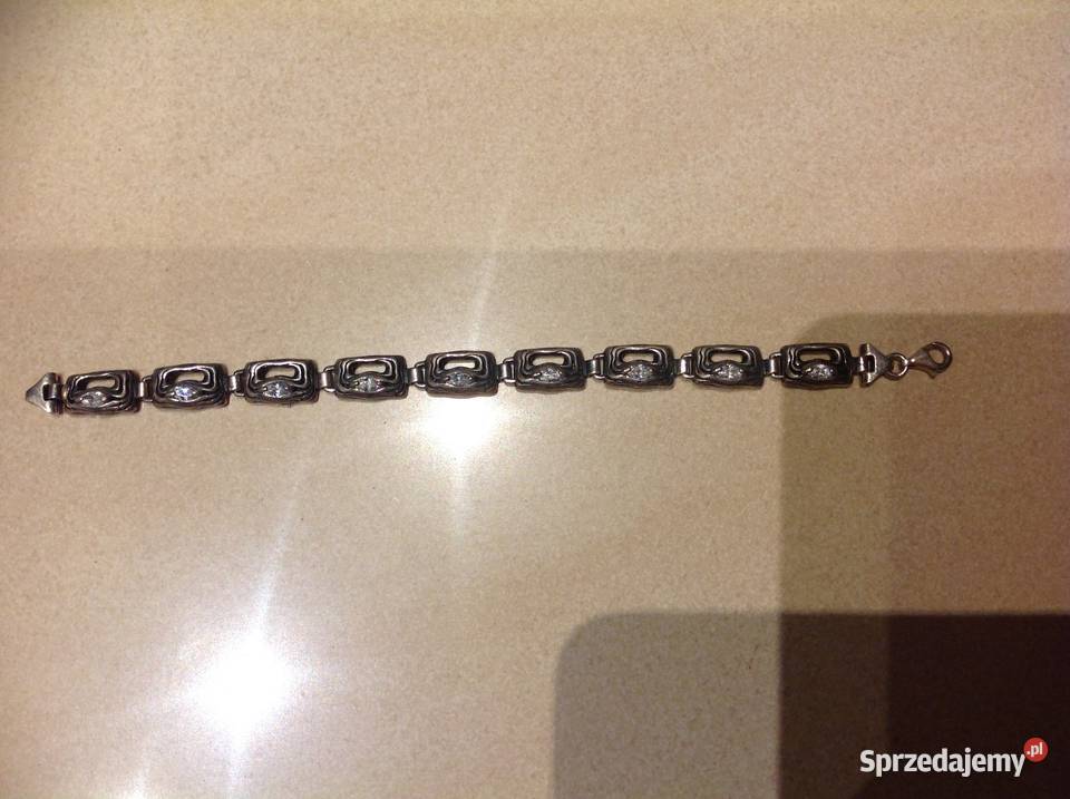 Bransoletka Srebrna Damska Cyrkonie Srebro lubuskie Nowa Sól