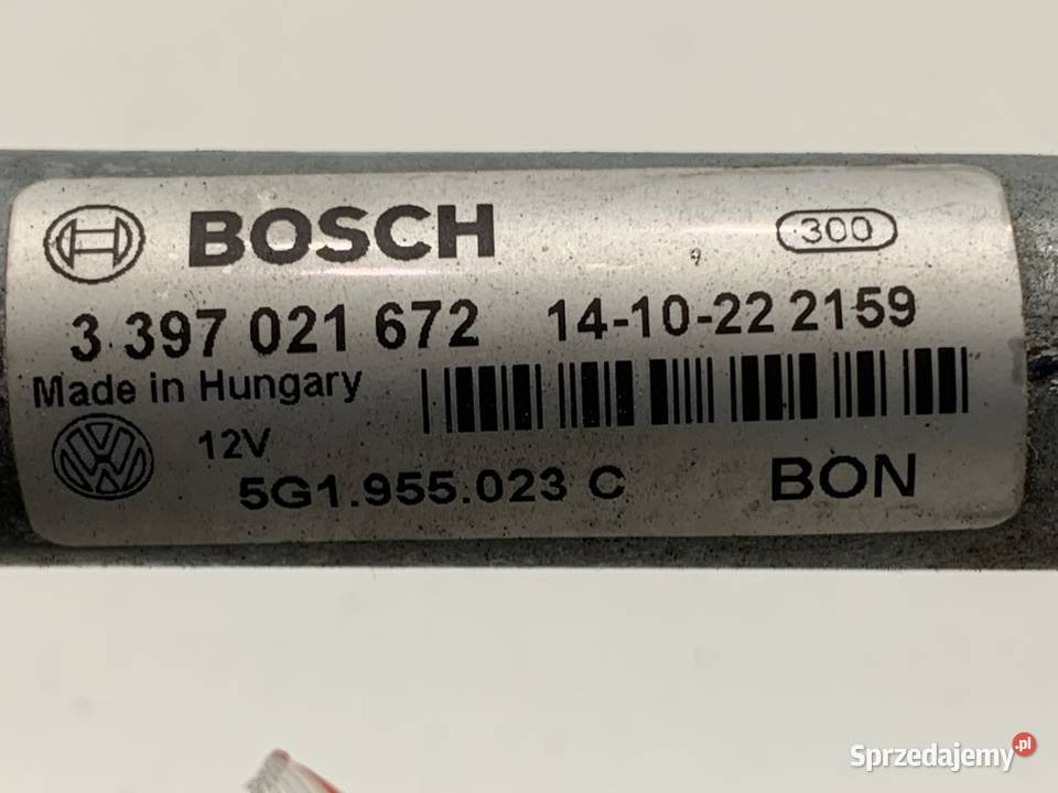 MECHANIZM WYCIERACZEK PRZÓD VW GOLF VII osobowe