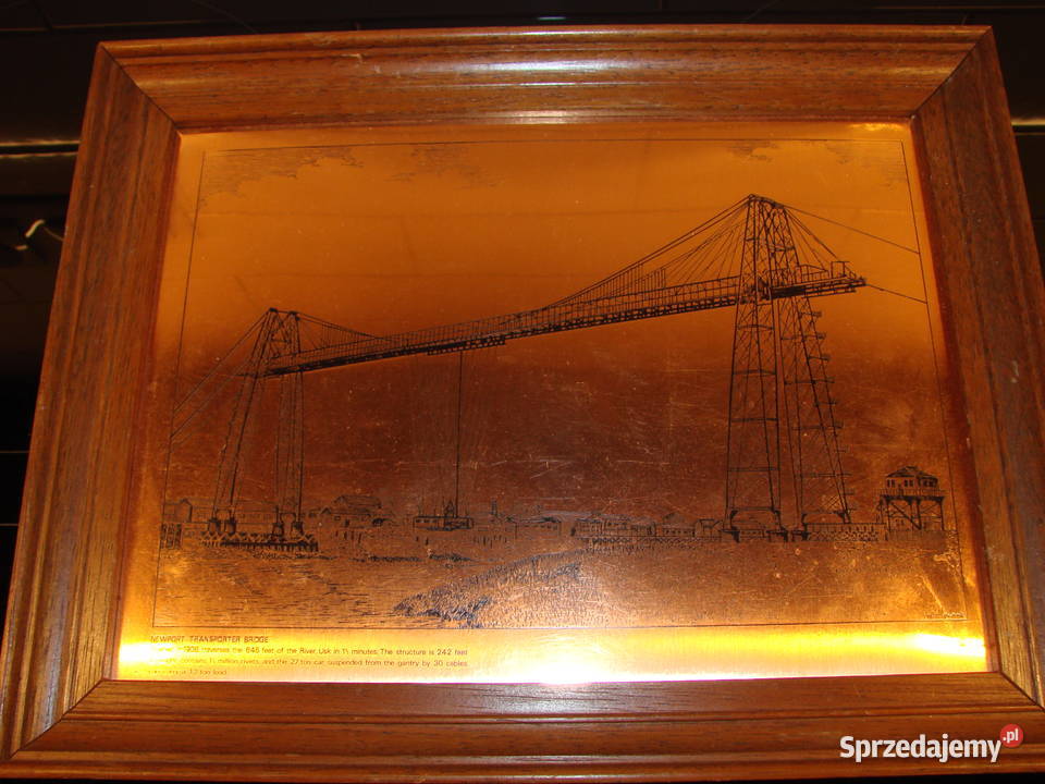 Newport Transporter Bridge obrazek grafika na