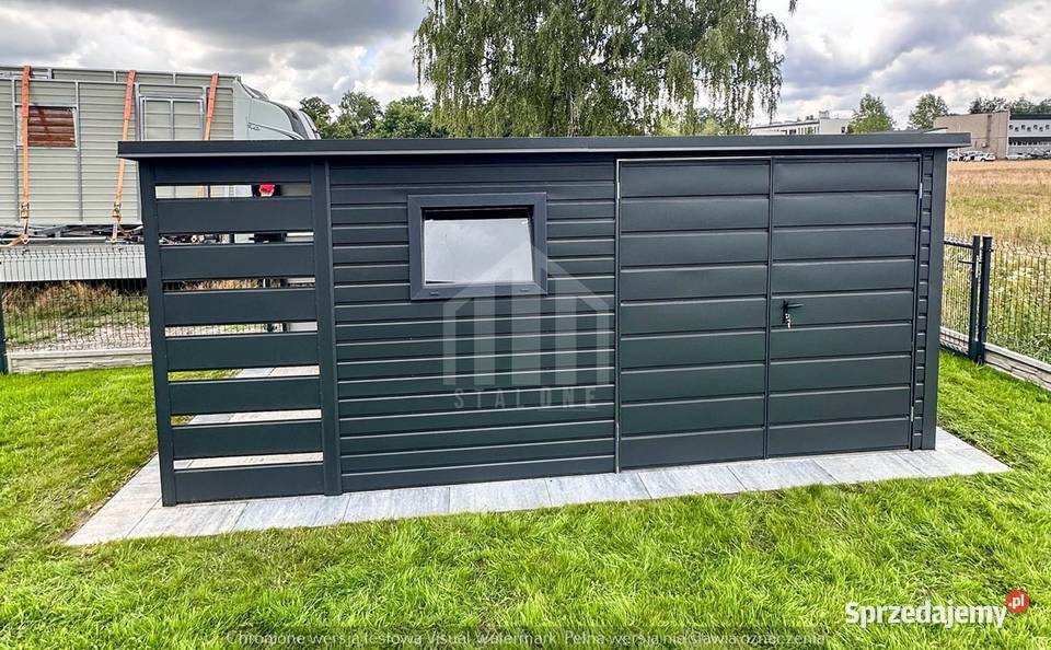 Schowek domek ogrodowy 35x2m wiata 1m Brama okno Ogród Radom