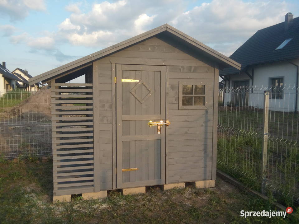 Domek ogrodowy narzędziowy 3x3 z drewutnią 08m Szczecin