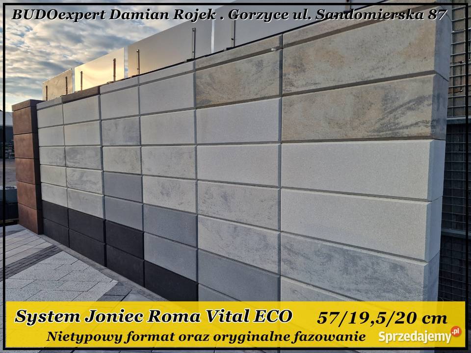 Bloczek Pustak Joniec Roma Perfect 50x20 ALBA Elementy betonowe Stalowa Wola sprzedam