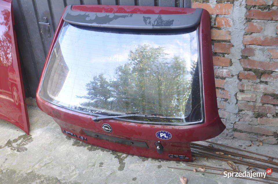 Opel Astra F Maska Klapa Tył Reflektory Bordowy Klapy bagażnika Karoseria podkarpackie Rzeszów