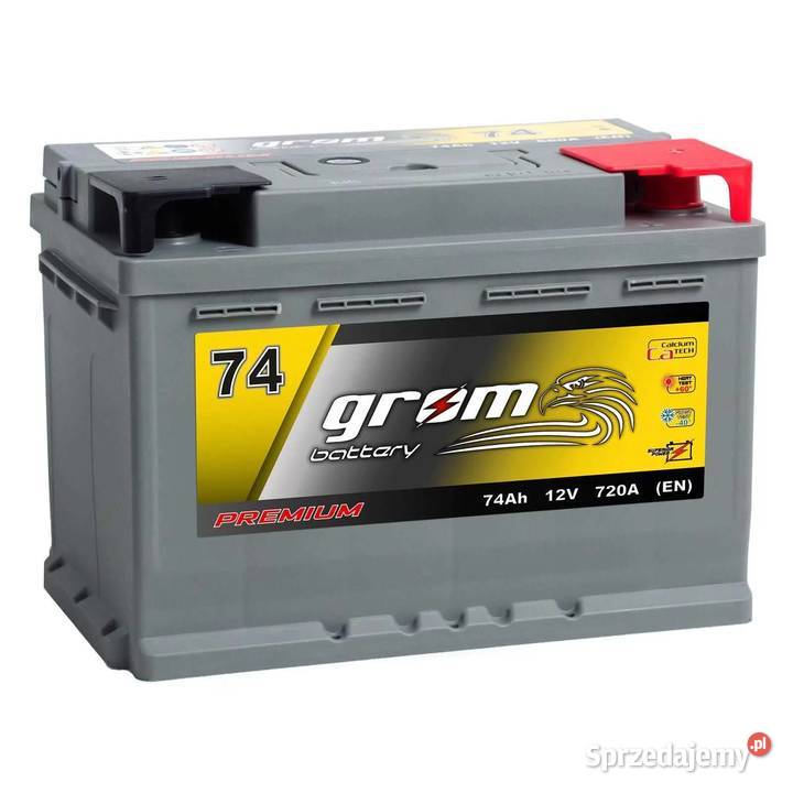 Akumulator GROM Premium 74Ah 720A EN DTR Prawy dolnośląskie Wrocław