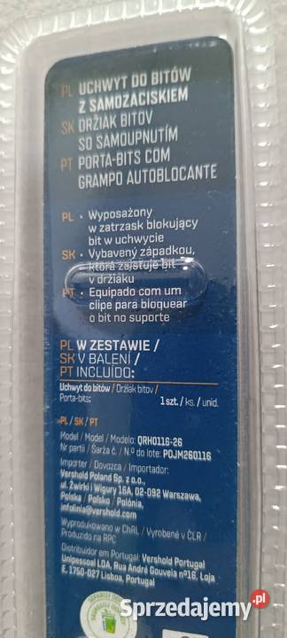 NITEO długi uchwyt do bitów z samozaciskiem NOWY warmińsko-mazurskie Ełk