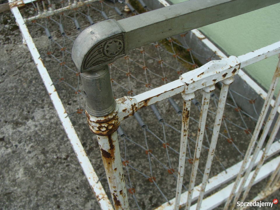 STARE ZABYTKOWE ŁÓŻKO LOGO PRODUCENTA Brzozów