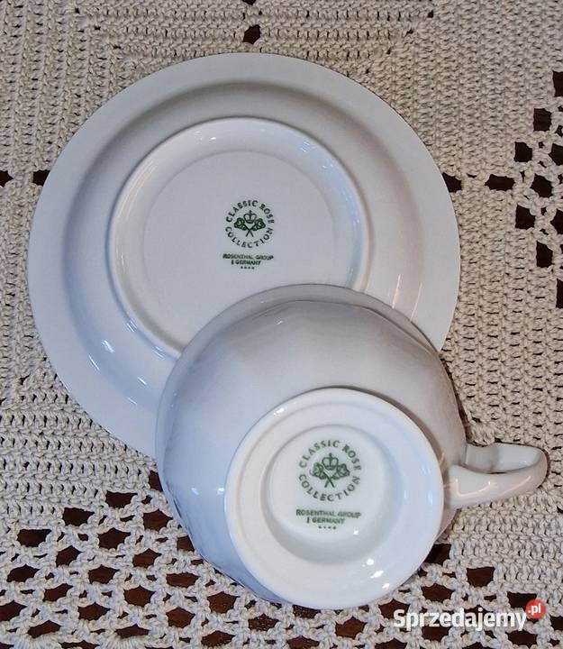 Rosenthal Biała Maria zestaw śniadaniowy dwojga Sadurki