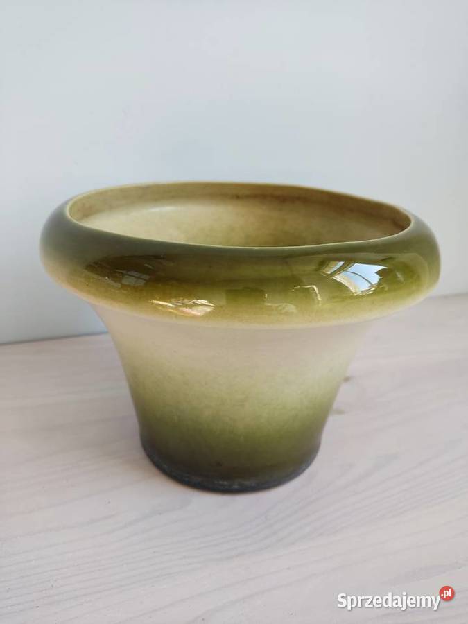 Donica doniczka stara ceramiczna gliniana Głuchołazy
