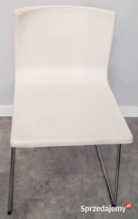 Krzesło Ikea Bernhard biała skóra Krzesła śląskie Częstochowa