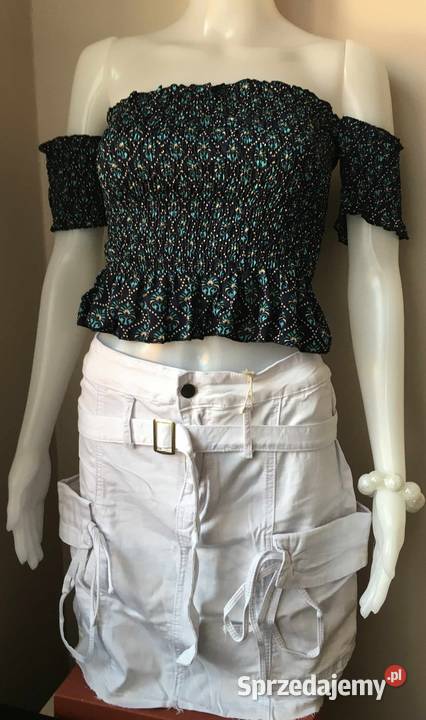 Bluzka hiszpanka z jedwabiu naturalny 8 wzorów Białystok