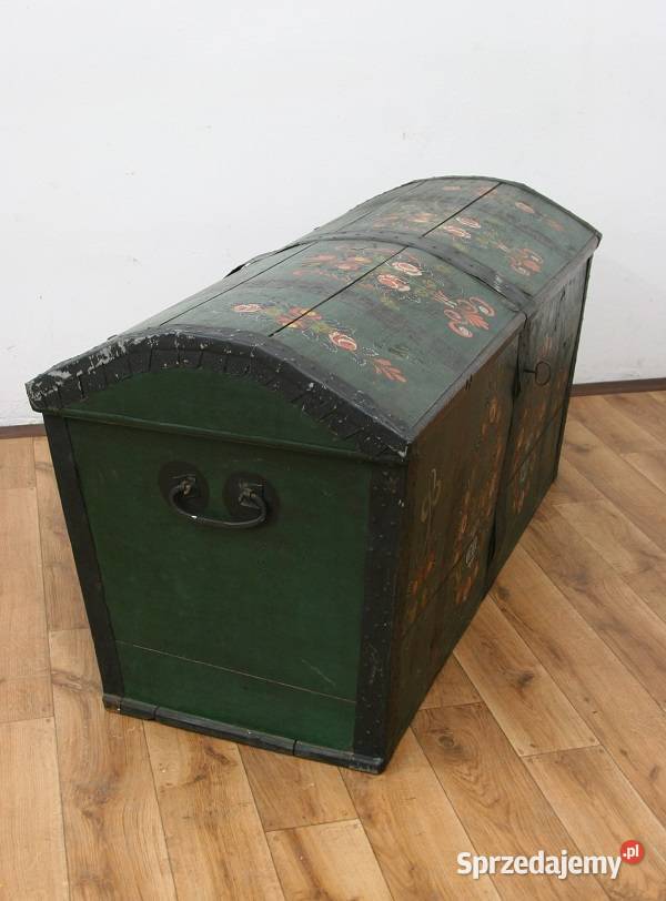 Oryginalny Kufer Malowany 1859 AntykiMarki Marki
