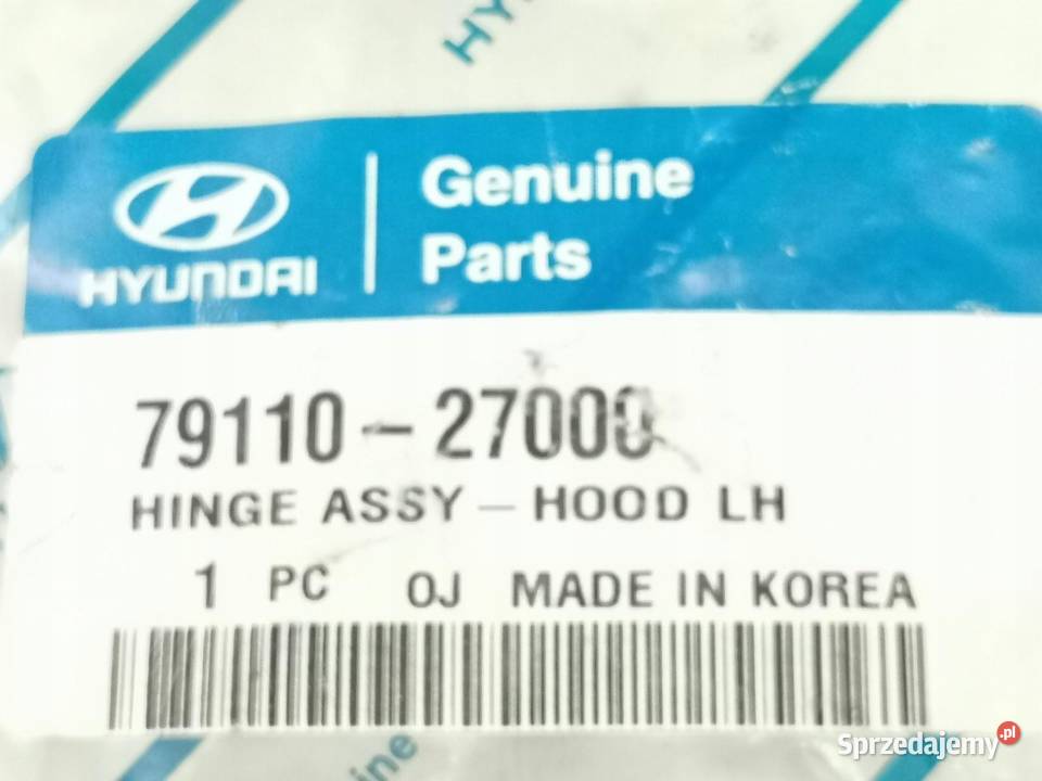 ZAWIAS MASKI LEWY HYUNDAI TIBURON 19972001 NOWY