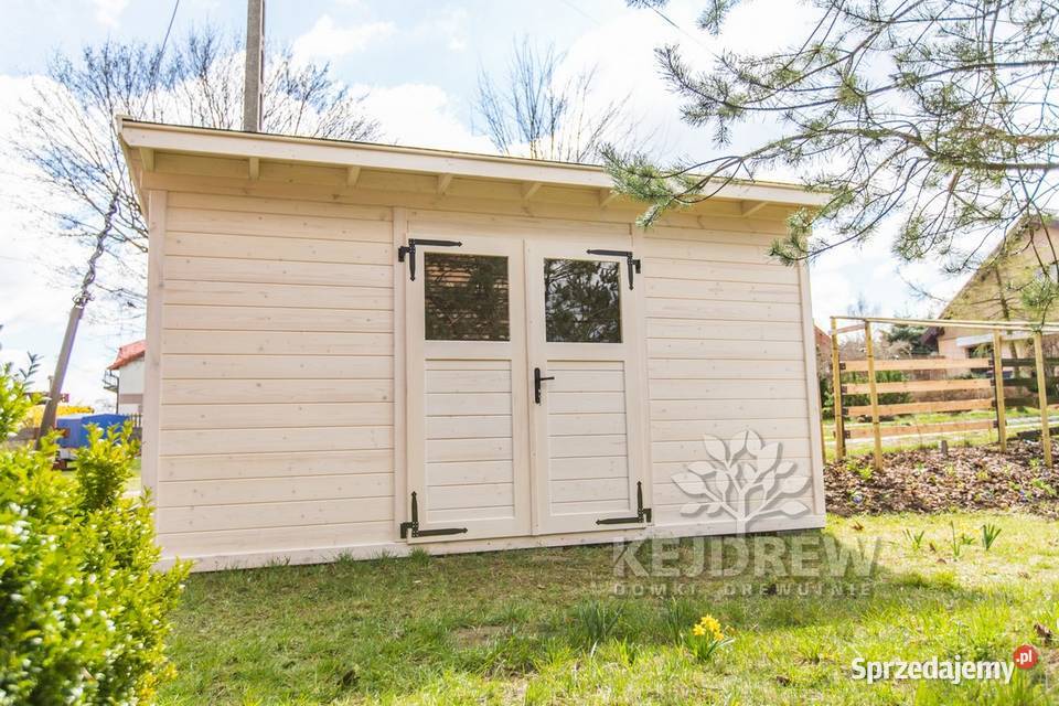 Nowoczesna stodoła domek z drewutnią nowoczesny Piła Pierwsza