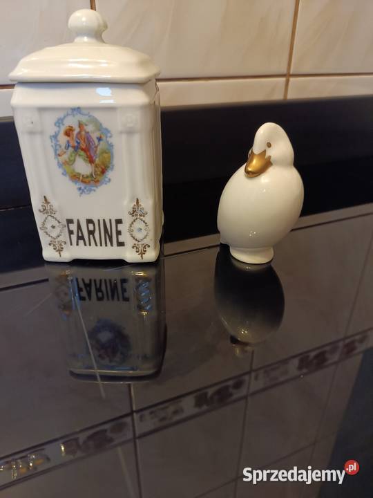 Hollohaza kaczuszka Porcelana i szkło