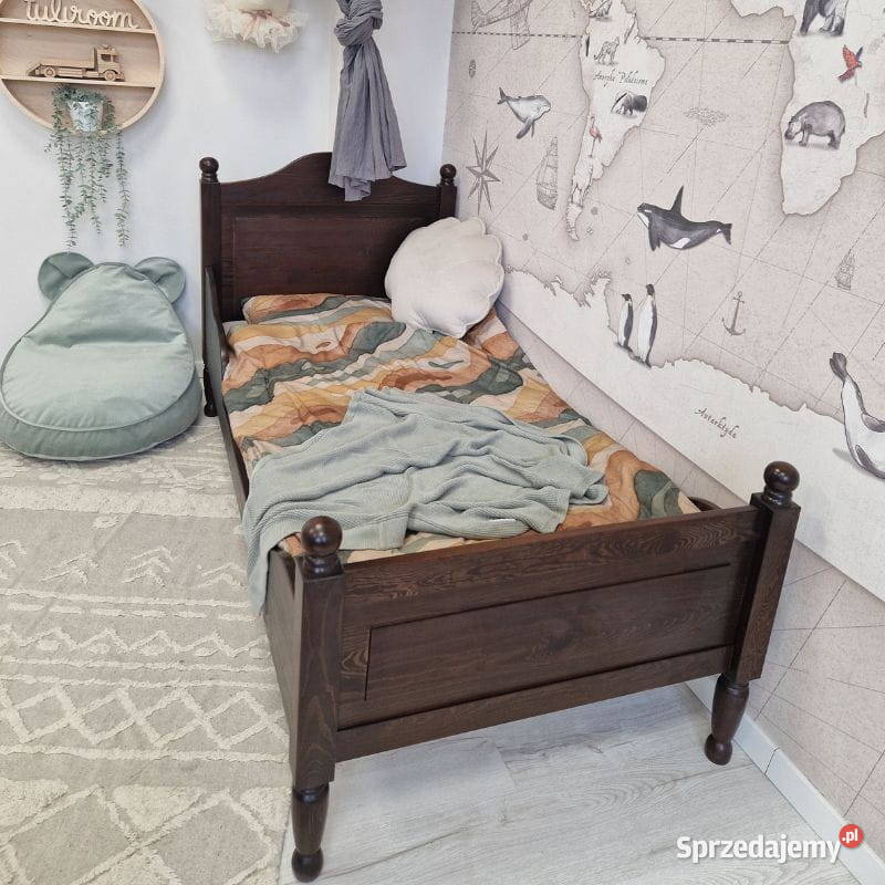 Łóżko drewniane stylowe boho OLLMEBEL małopolskie