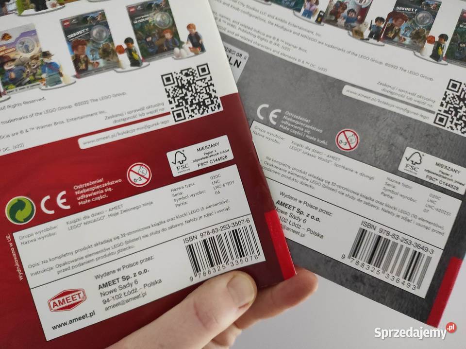 Dwie gazetki LEGO ninjago i jurrasic world