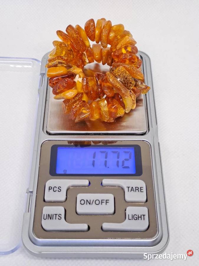 Bransoletka z bursztynu bałtyckiego sieczka mazowieckie