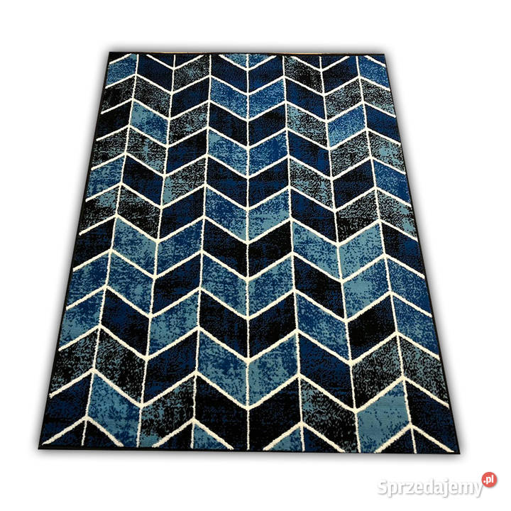 NOWOCZESNY DYWAN 120X170 CARLO 4271 BLACK BLUE Białystok sprzedam