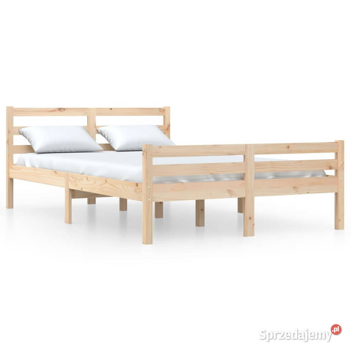 Rama łóżka lite drewno 140 x 190 WM814799 69cm Łóżka Warszawa