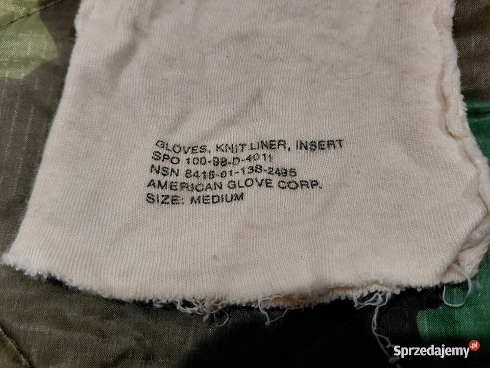 Rękawice ocieplacz liner Us Army NBC Wrocław