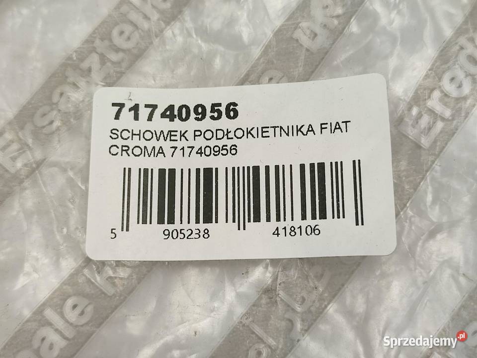 SCHOWEK PODŁOKIETNIKA PRZÓD FIAT CROMA 20052010