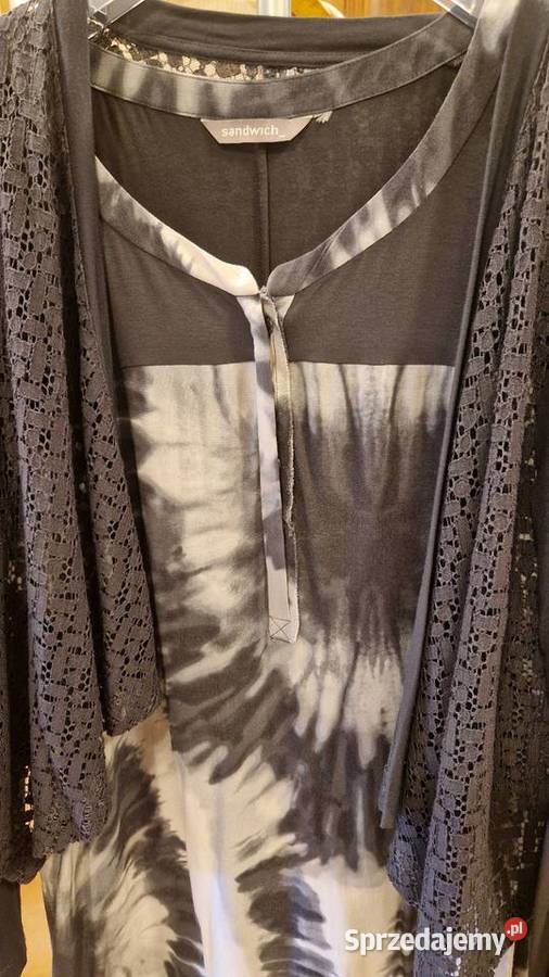 Dwuczęściowy komplet TUNIKA i NARZUTKA marki Lublin