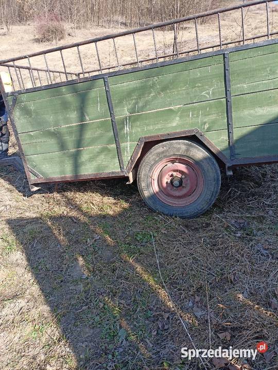 Przyczepa rolnicza 1osiowa do ciągnika