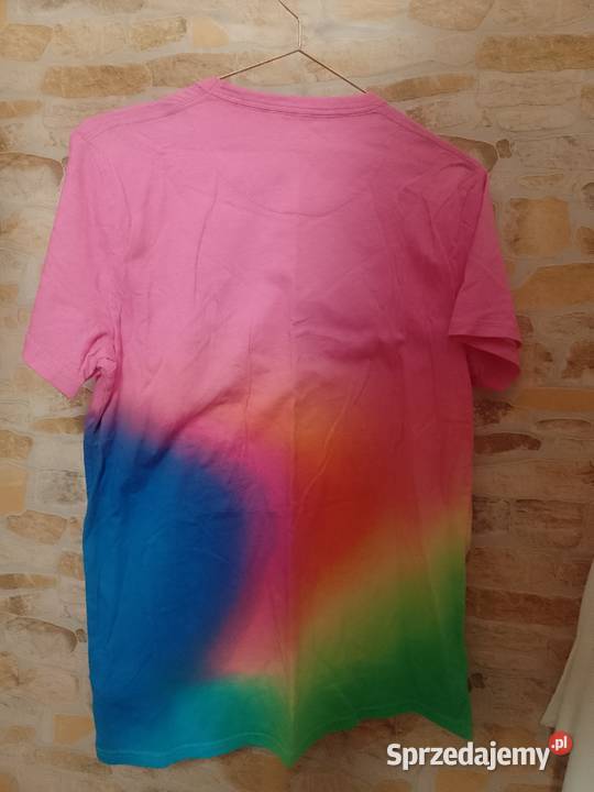38M Hollister Tęczowa Bluzka Tęczowy Tshirt z Inny wzór Kraków sprzedam