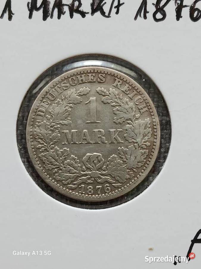 1 Marka Prusy 1876 r men A wielkopolskie Konin