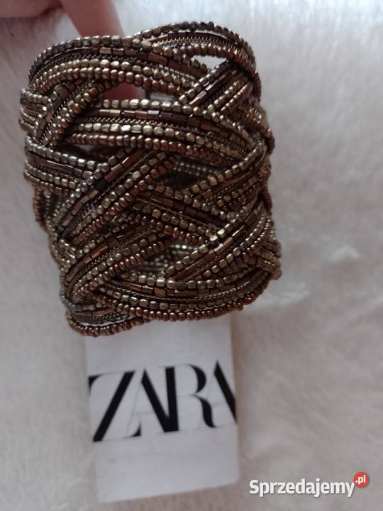 ZARA Szeroka Bogato zdobiona bransoletka na rękę Dla kobiet