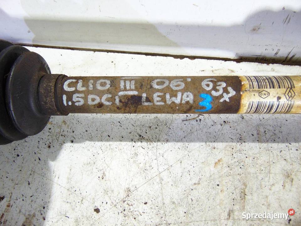 PÓŁOŚ LEWA RENAULT CLIO III 15 8200499585
