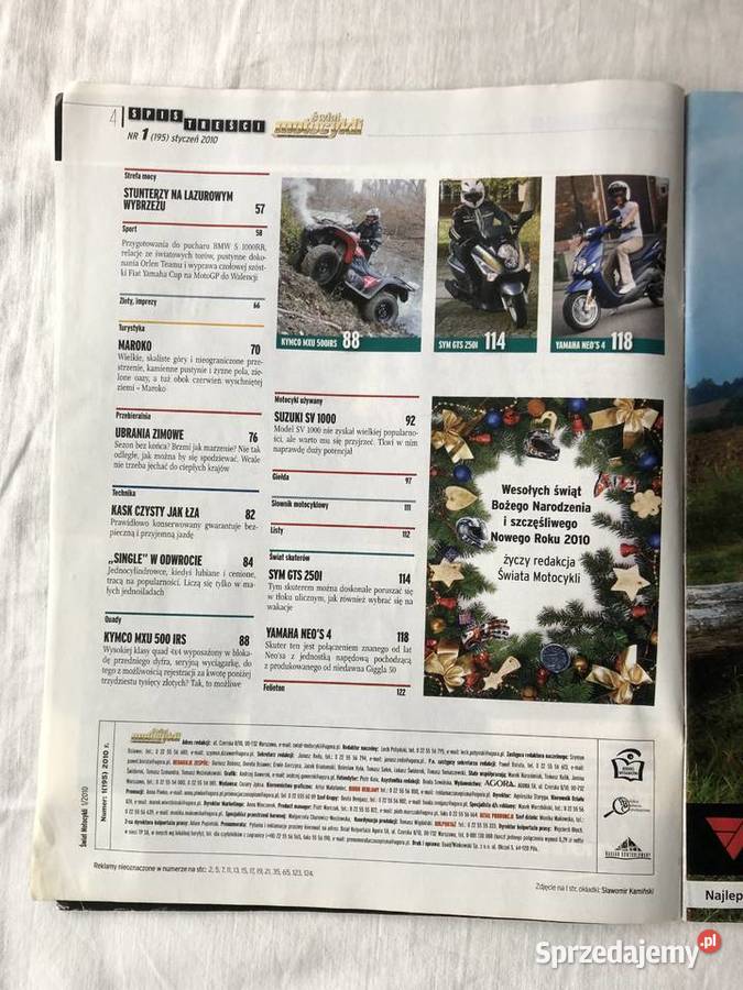 Świat Motocykli 1 2010 Czasopisma Białystok