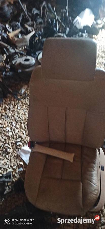 bmw e39 e38 fotel kierowcy jasna skóra europa Wyposażenie wnętrza śląskie Imielin