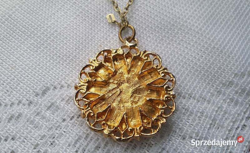 Stary angielski naszyjnik złota Pani Ochojno