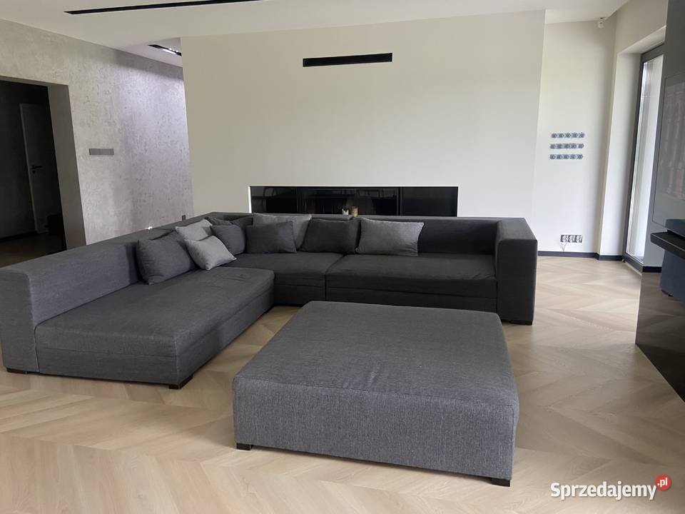 Duża kanapa narożnik szara Bełchatów