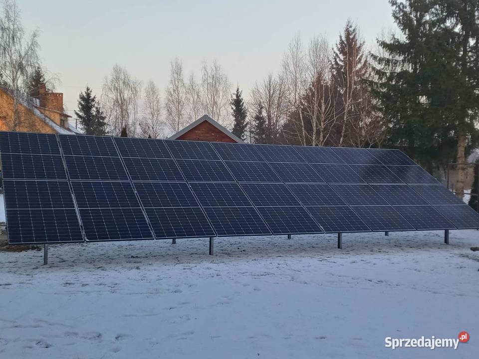 Fotowoltaika grunt 10kW zestaw montażem Sieradz