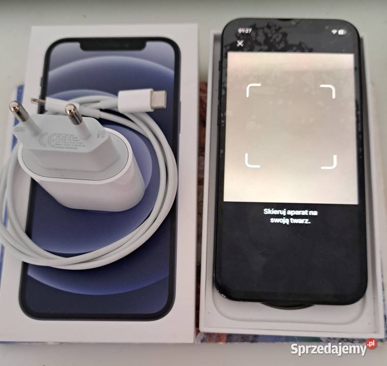 Iphone 12 czarny sprawny komplet Warszawa sprzedam