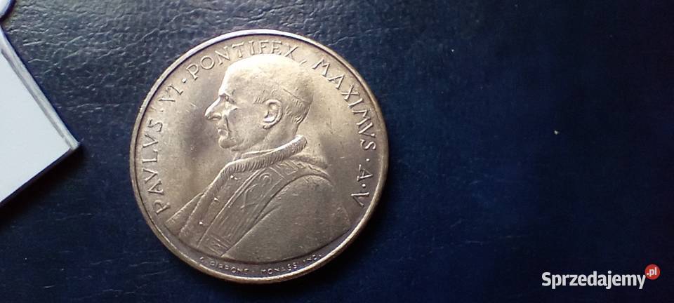 Stare monety 500 lir 1967 Watykan srebro Lesko
