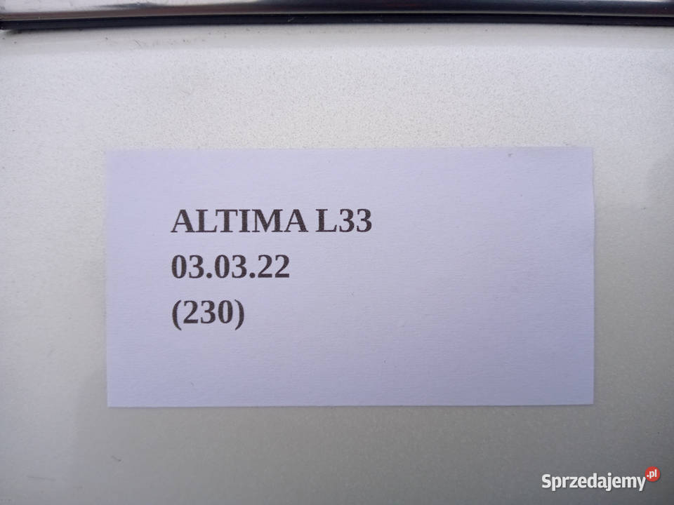 DRZWI LEWY TYŁ NISSAN ALTIMA L33 20132018 Nowy Tomyśl