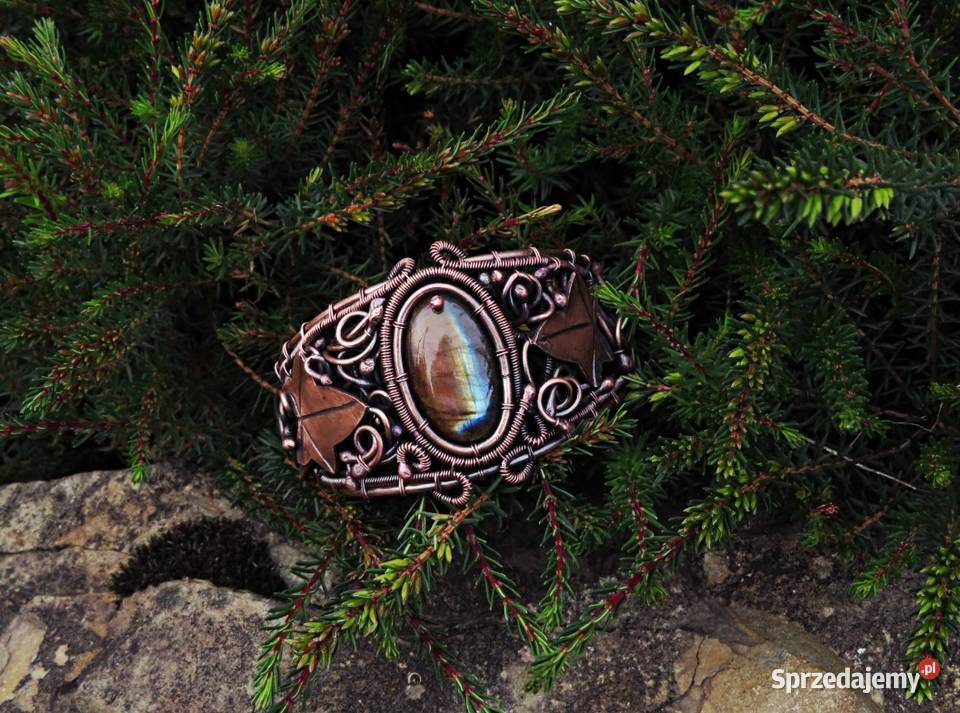 Unikatowa bransoleta rękodzieło labradoryt małopolskie sprzedam