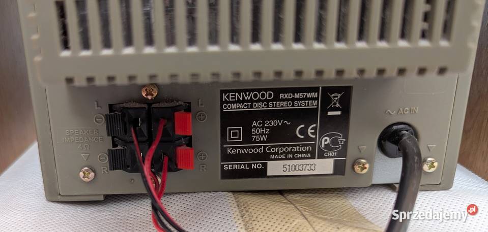 Kenwood RXDM57WM mini wieża stereo z kolumnami i