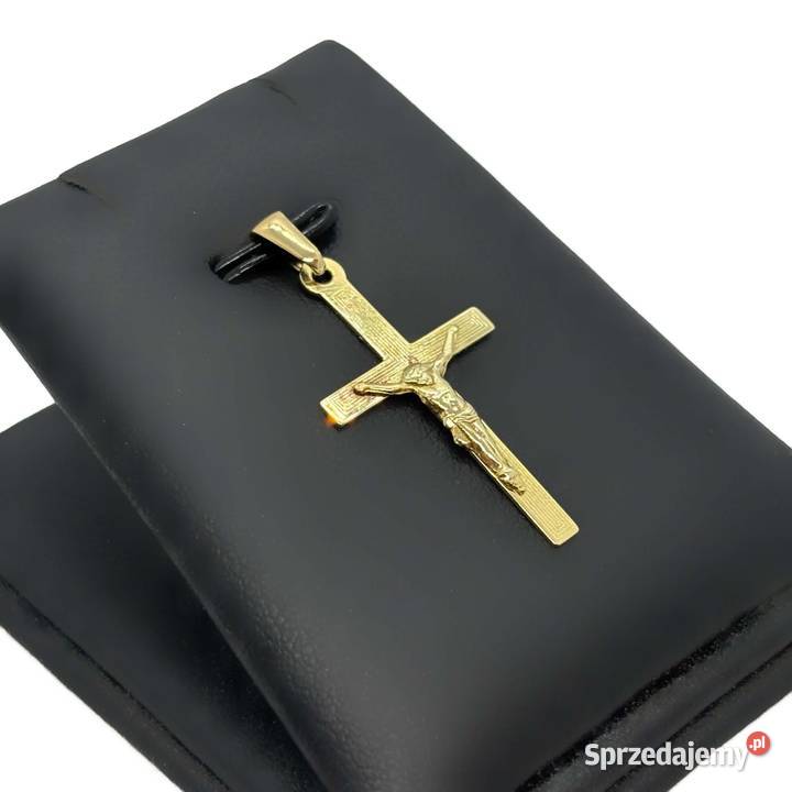 Złota Zawieszka Próby 585 085g Krzyż Krzyżyk