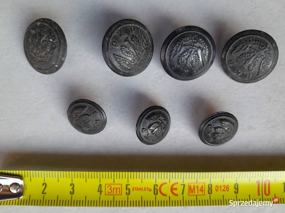 Stare guziki wojskowe górnicze marynarka inne 37 Dąbrowa Górnicza