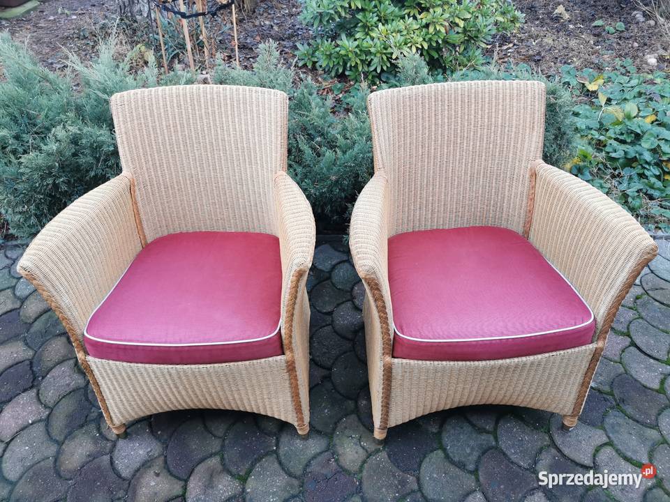 Krzesła do jadalni na taras Lloyd Loom Rattan 2 Łódź
