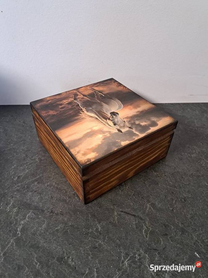 Szkatułka konie handmade Rękodzieło opolskie Kędzierzyn-Koźle