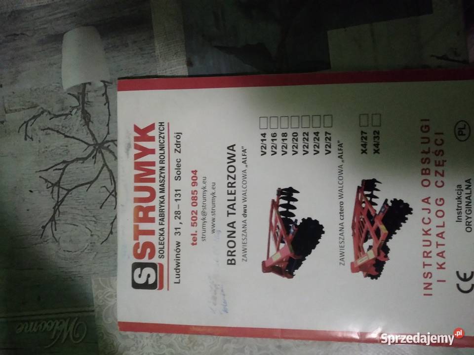 Brona talerzowa Talerzówka Strumyk V 2X9 wałek wielkopolskie Poznań