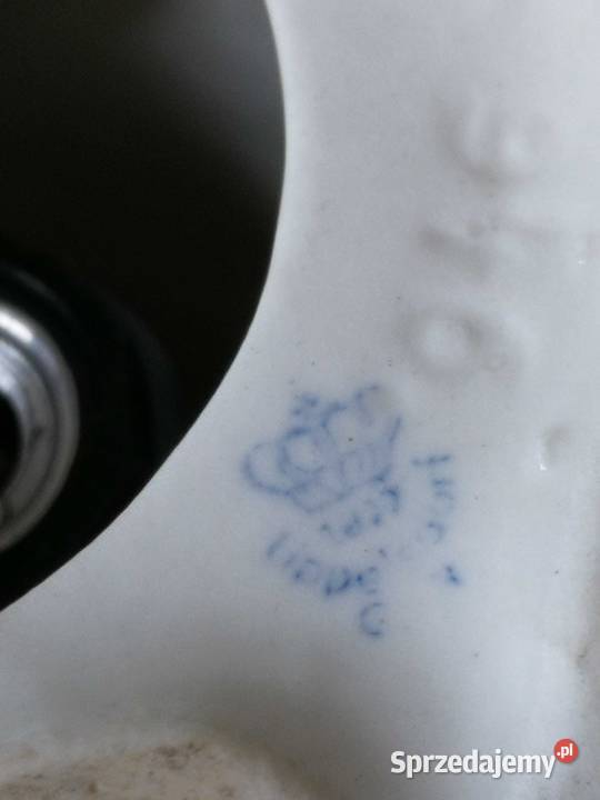 Porcelanowa Lampka Jamnik Lippelsdorf lata Szczecin